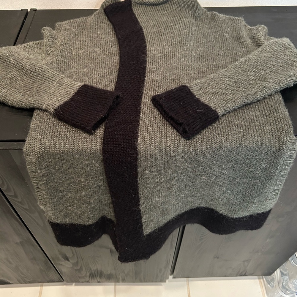 Chicos color block wool blend cardigan - Picture 6 of 7